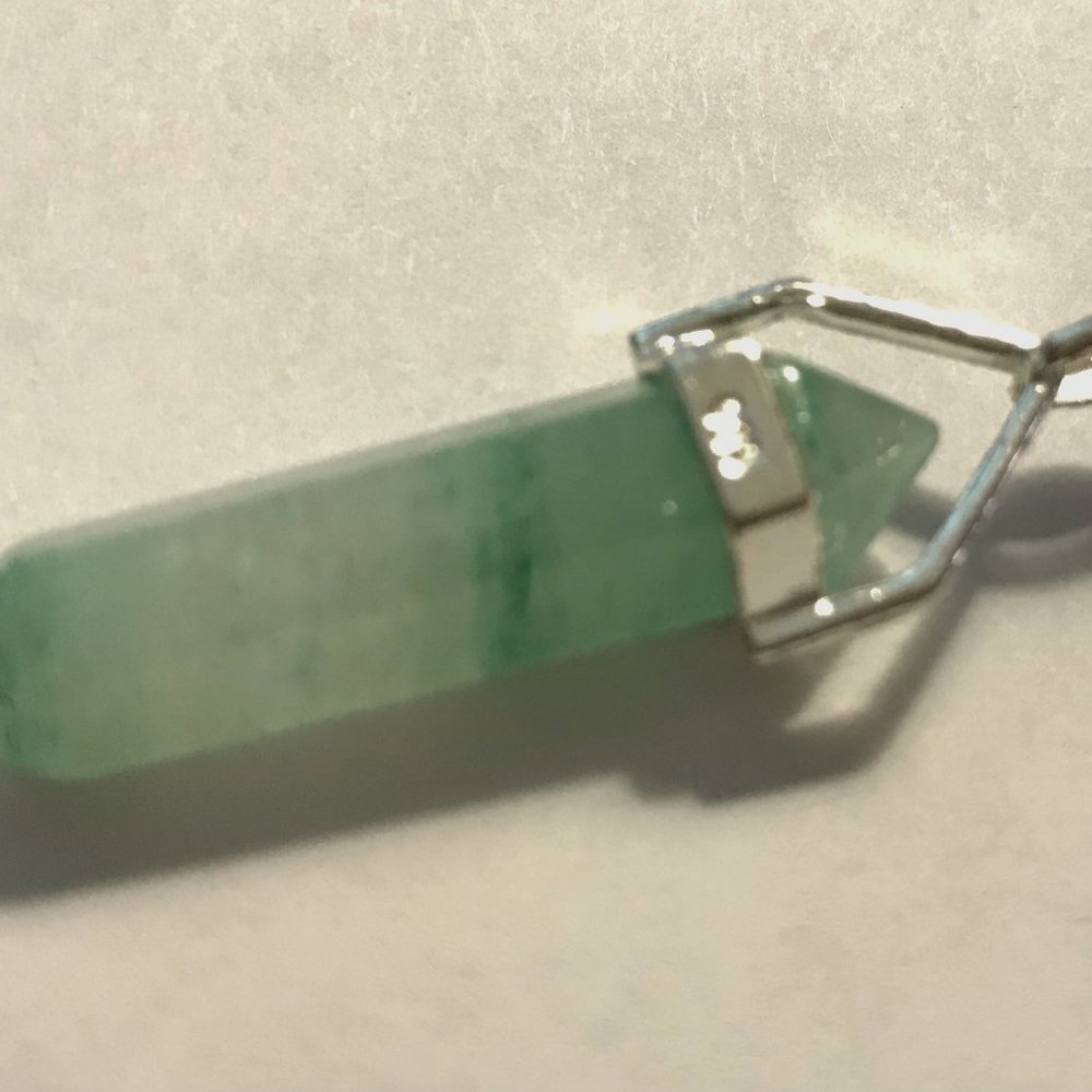 Aventurine Crystal Power Silver Pendants